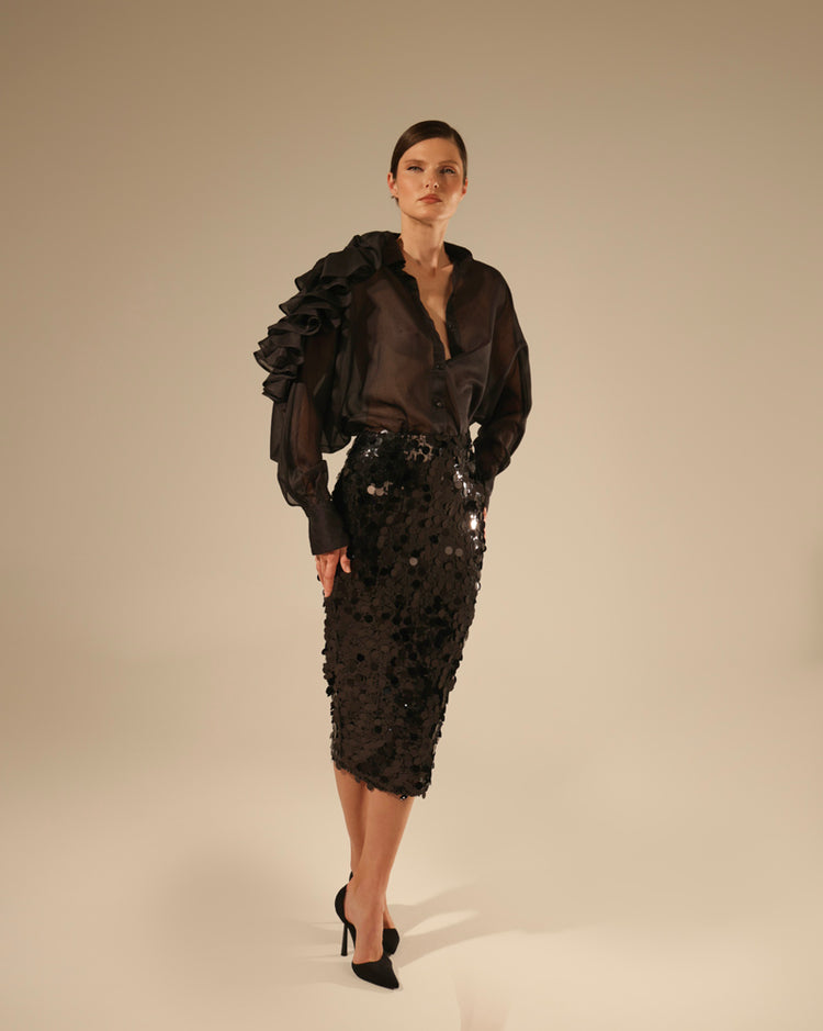 Gonna midi in pailettes