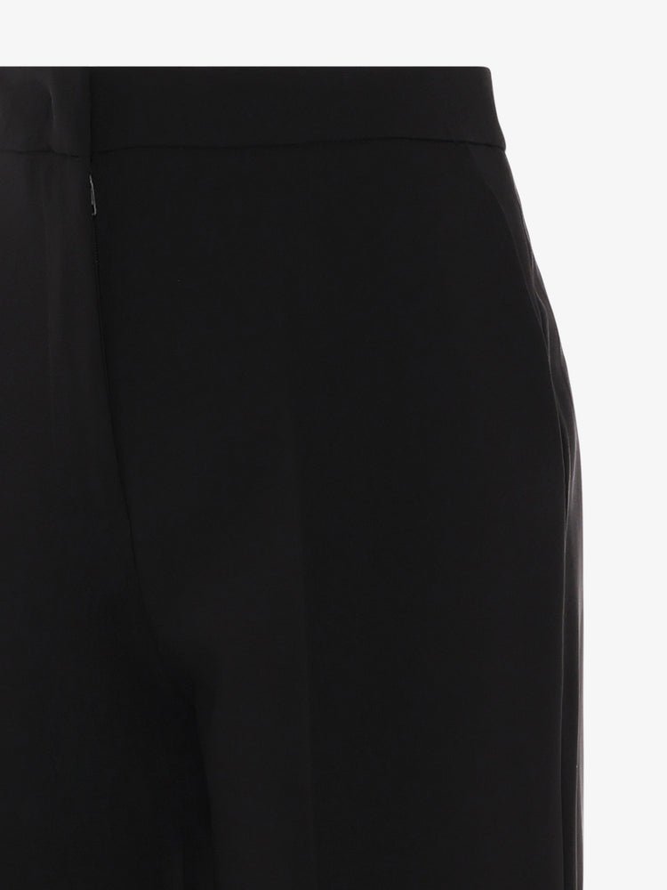 Straight leg trousers in structured fabric