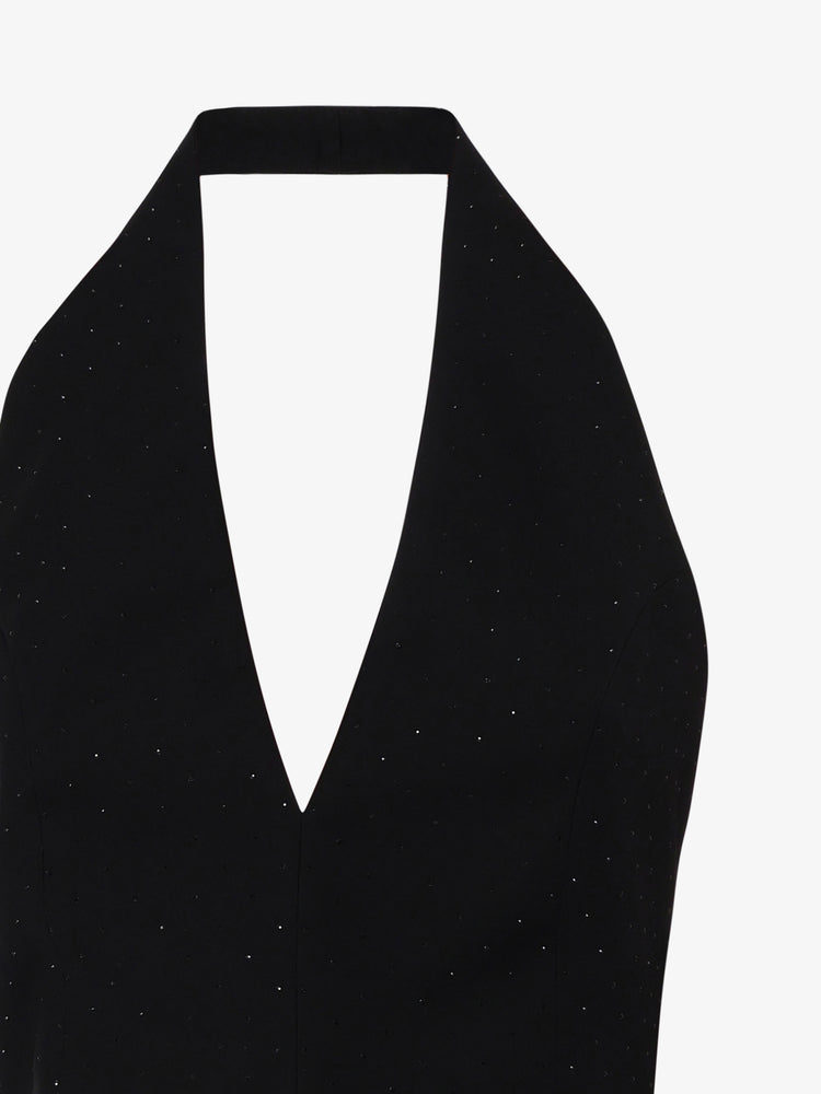 Manolana vest with rhinestone application