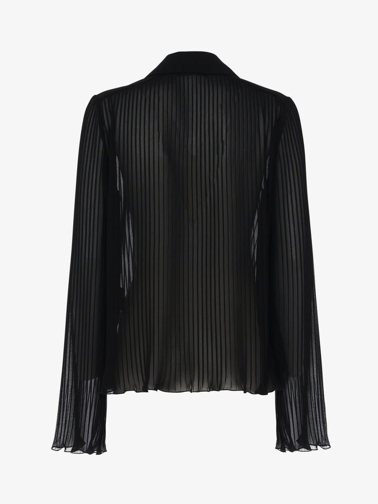 Pleated Chiffon Shirt