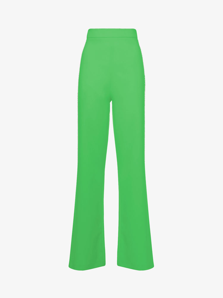 Pantaloni gamba dritta banda laterale con applicazione gioiello