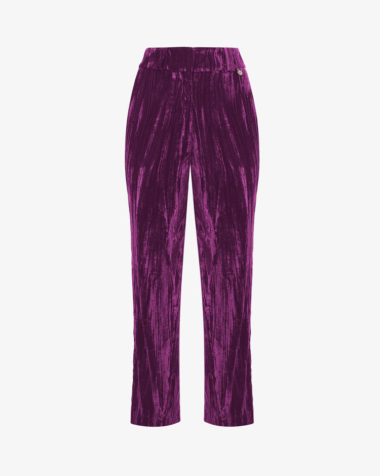Pantalone in velluto cropped