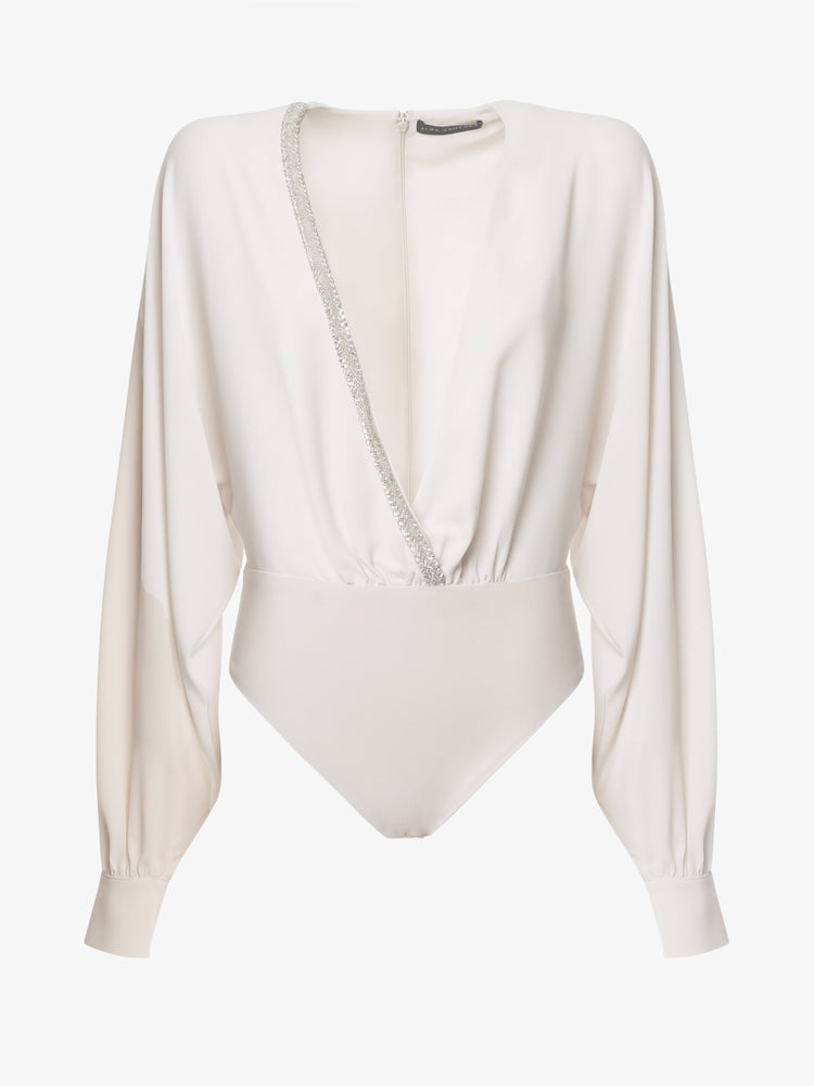 Body con scollo profondo gioiello