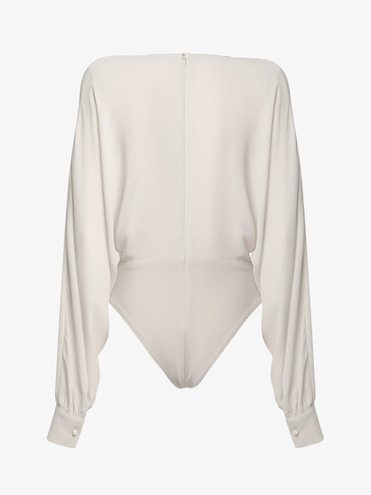 Body con scollo profondo gioiello