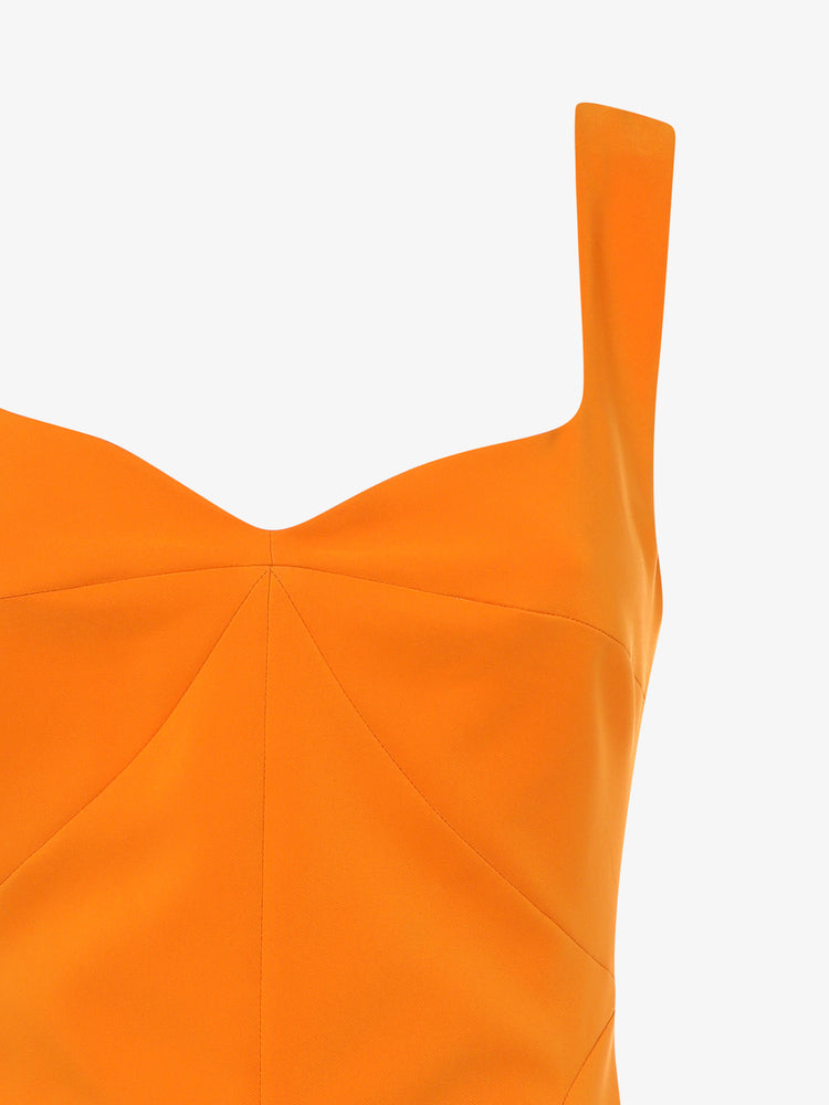 Long mermaid sheath dress in technical fabric