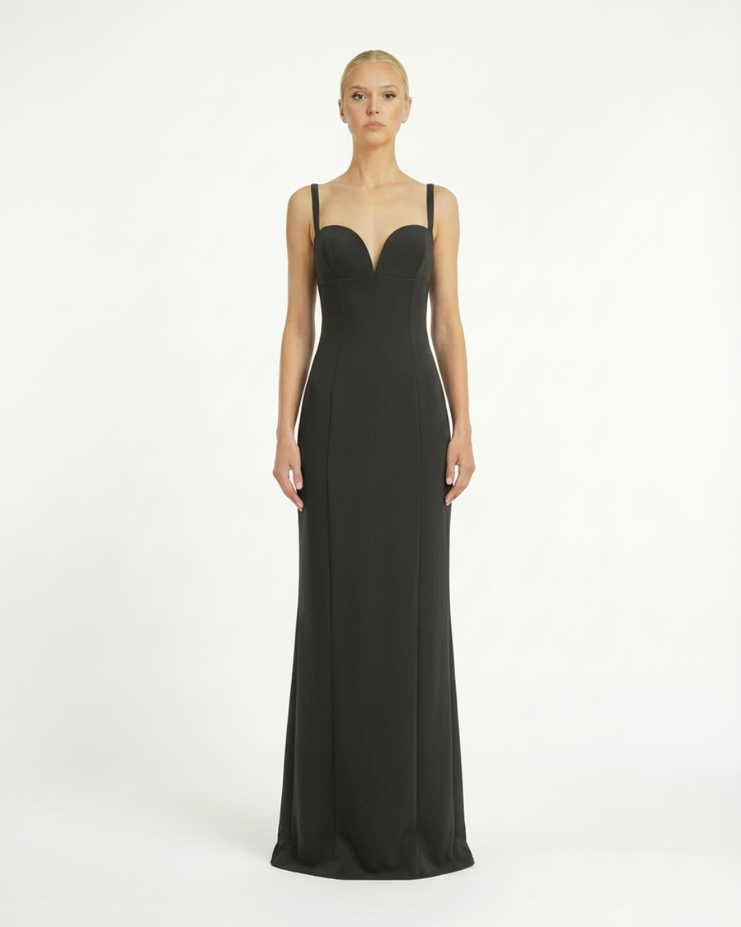 Abito Lungo con Scollo Cuore