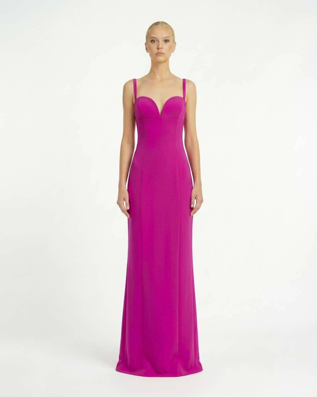 Abito Lungo con Scollo Cuore