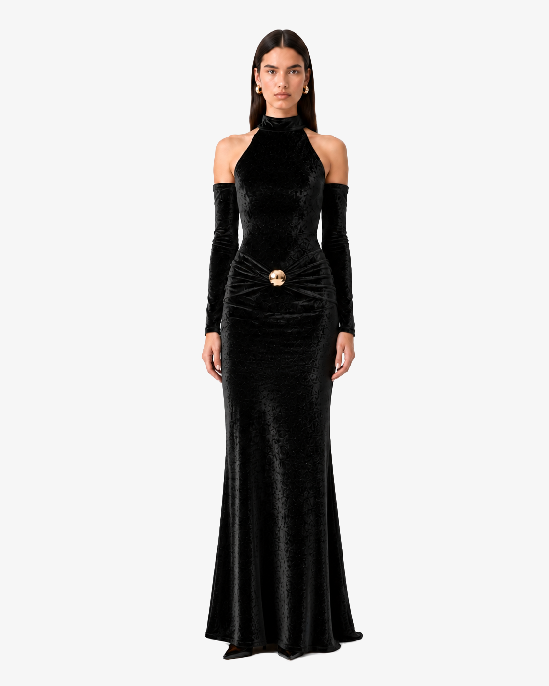 Co-ord sets con body a collo alto e gonna lunga