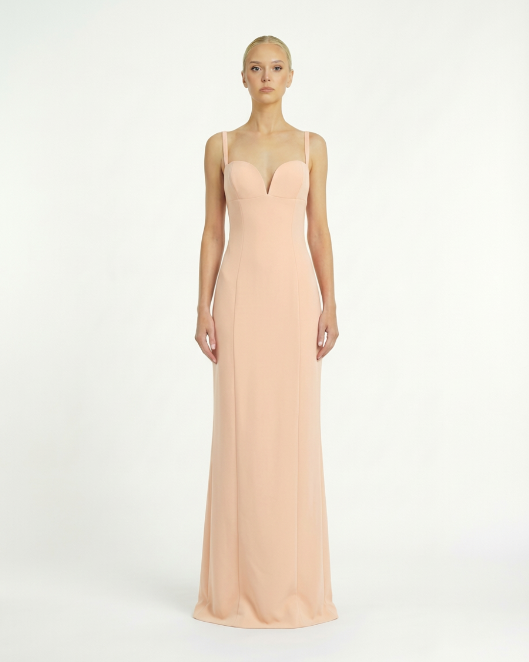 Abito Lungo con Scollo Cuore