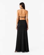 Top halter ricamato