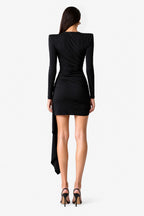 Mini abito con cut-out e drappeggi