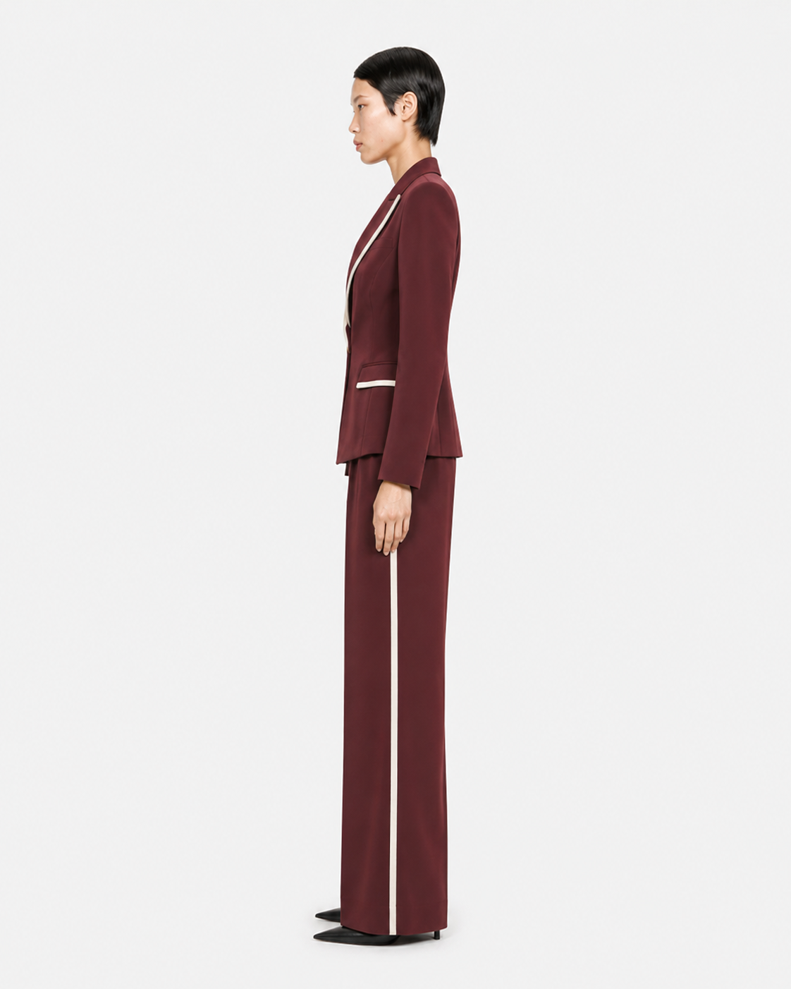 Pantalone da smoking in crêpe