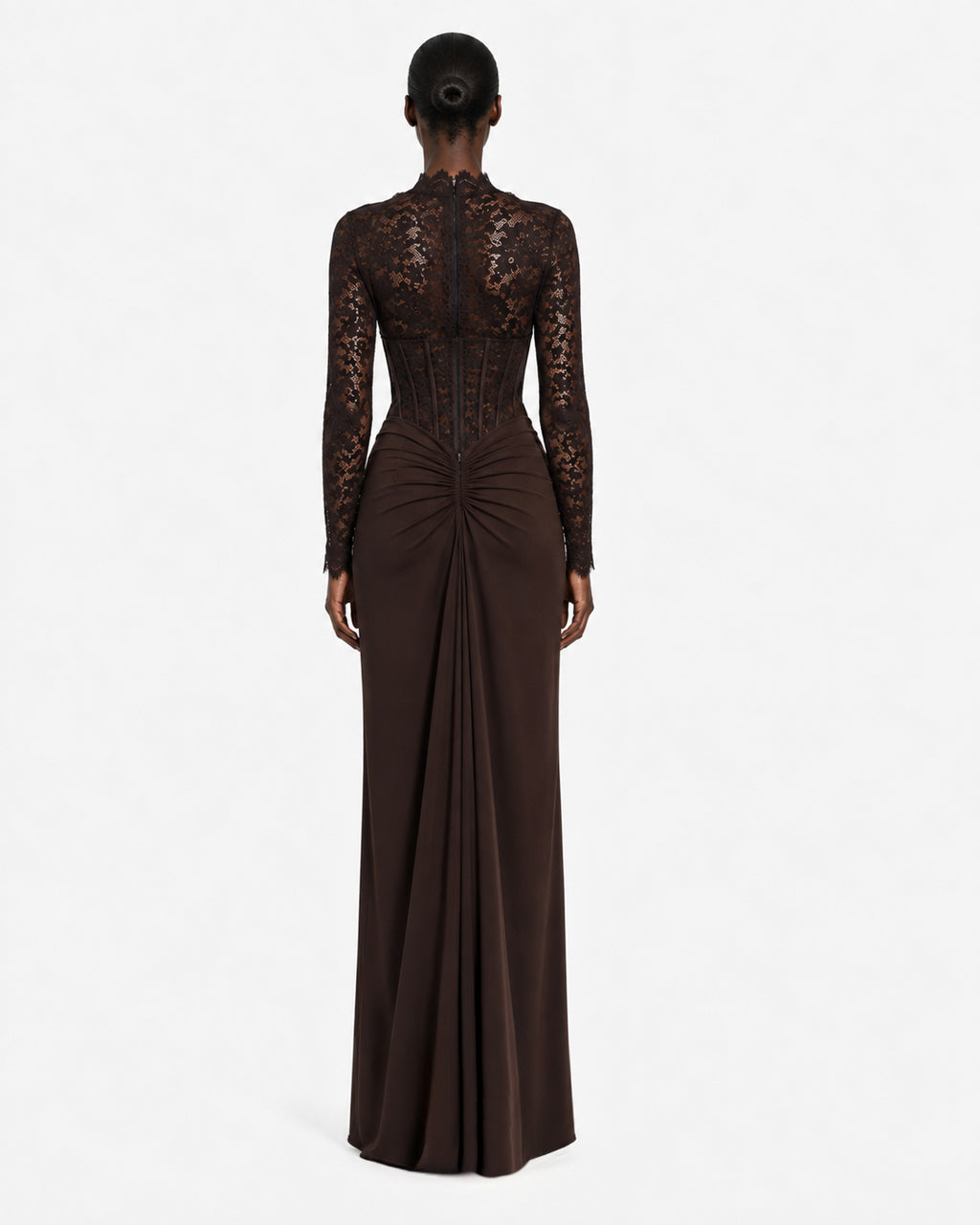 Body in pizzo a maniche lunghe