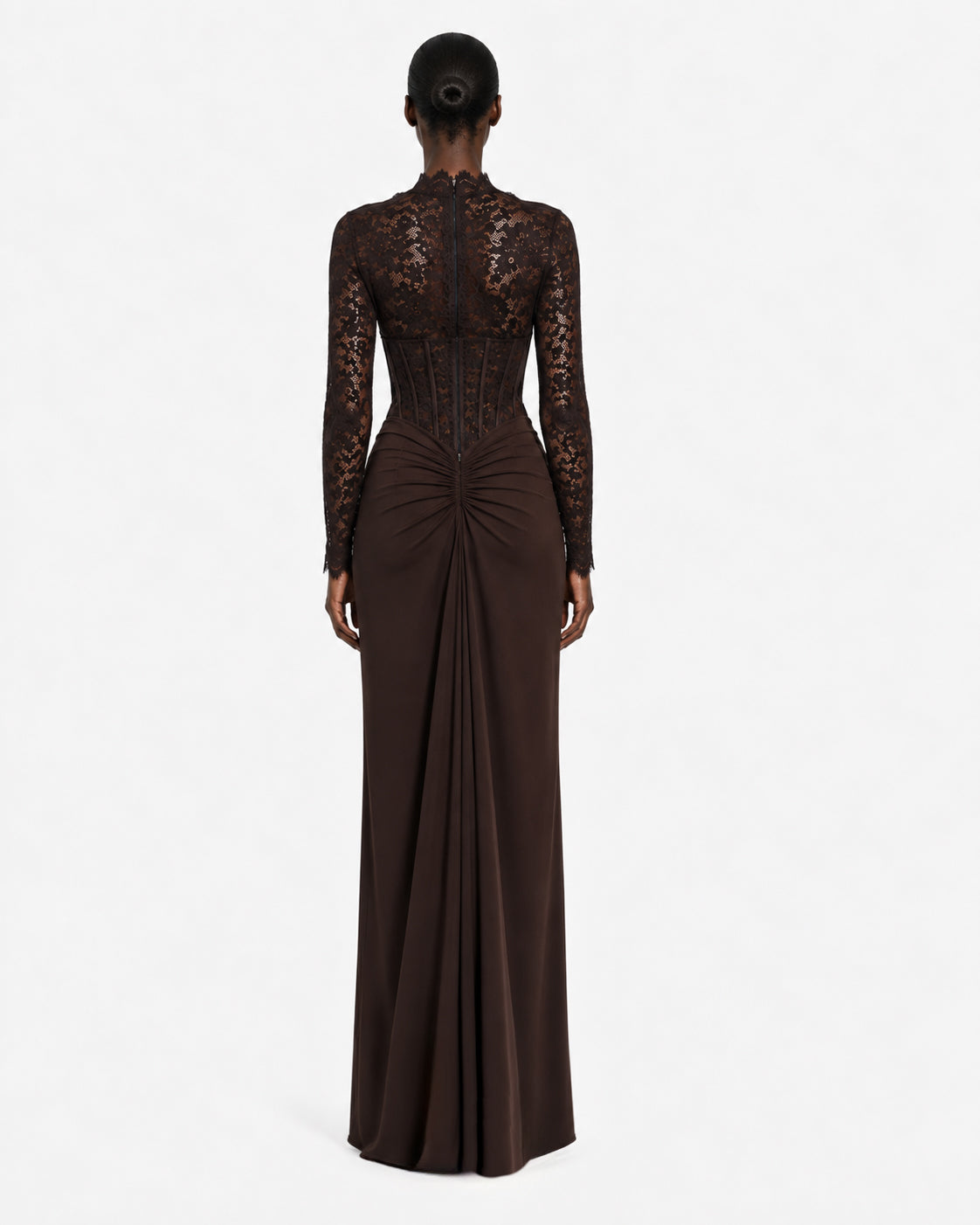 Body in pizzo a maniche lunghe