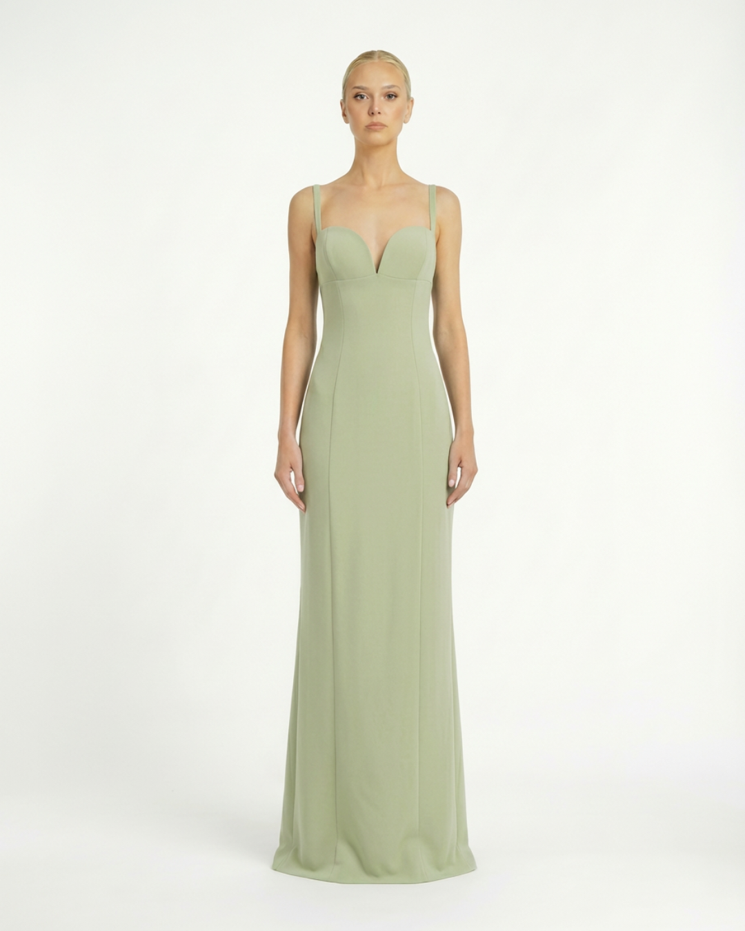 Abito Lungo con Scollo Cuore