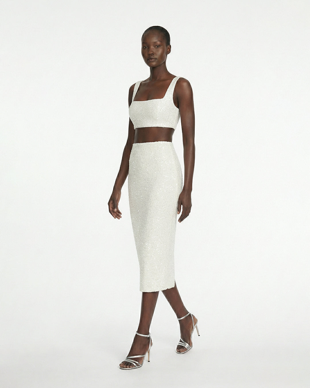 Gonna midi in paillettes