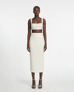 Top corto in pailettes