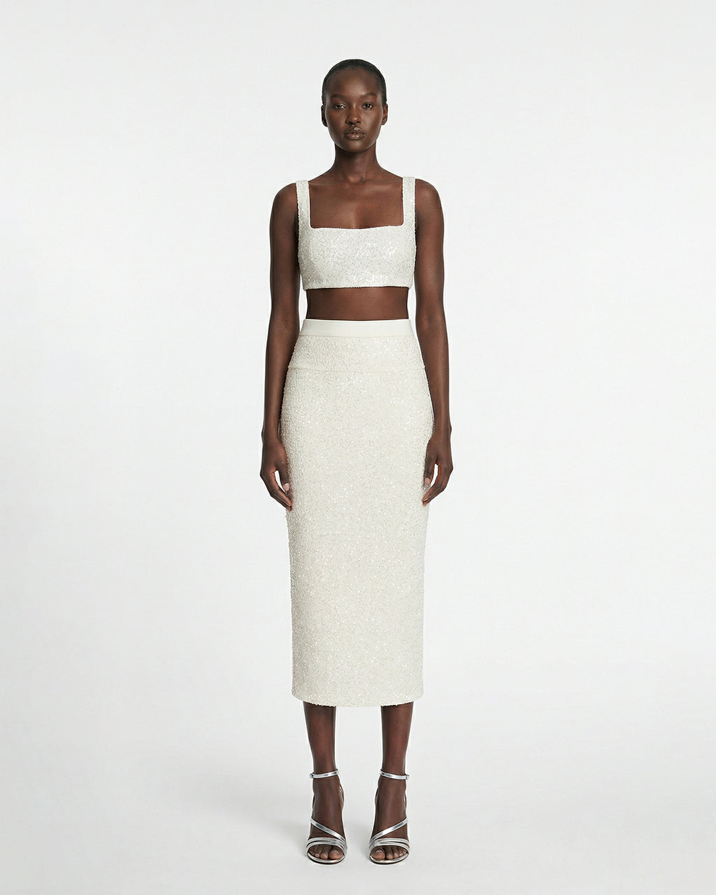 Gonna midi in paillettes