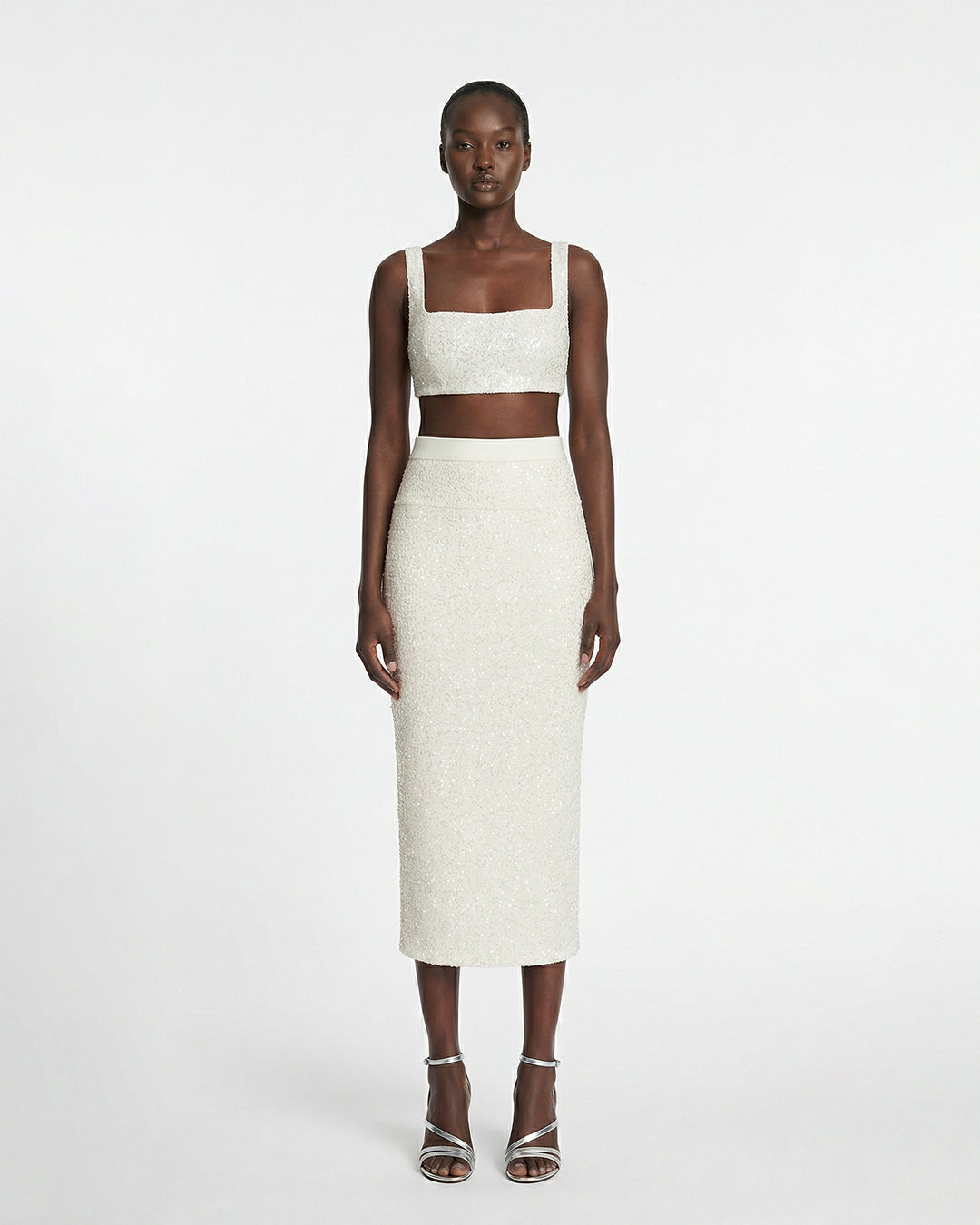 Gonna midi in paillettes