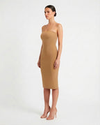 Abito sottoveste a fascia midi in jersey