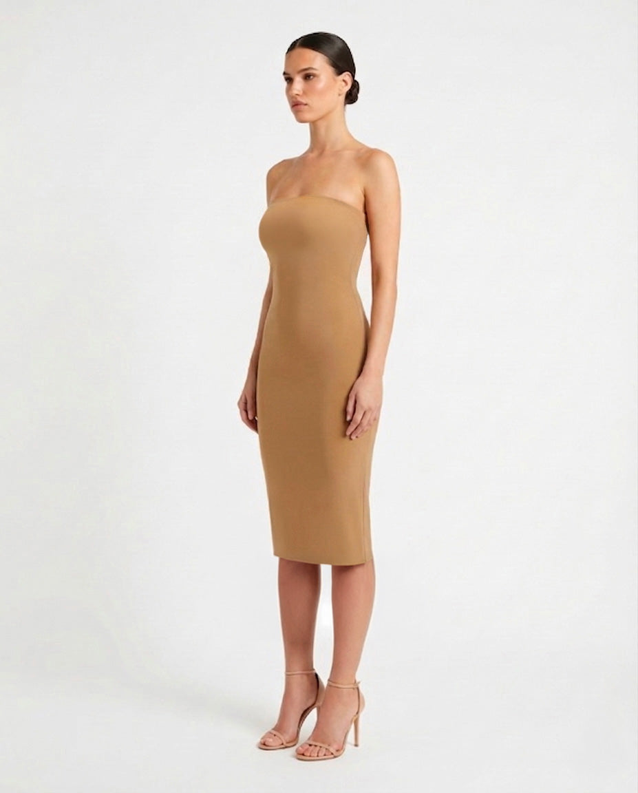 Abito sottoveste a fascia midi in jersey