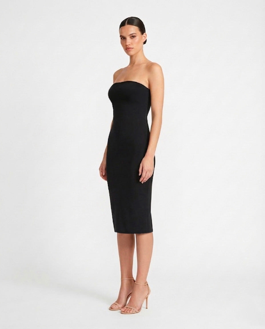 Abito sottoveste a fascia midi in jersey