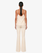 Top in georgette con spalline sottili