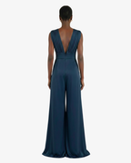 Tuta fondo ampio e scollo profondo in jersey