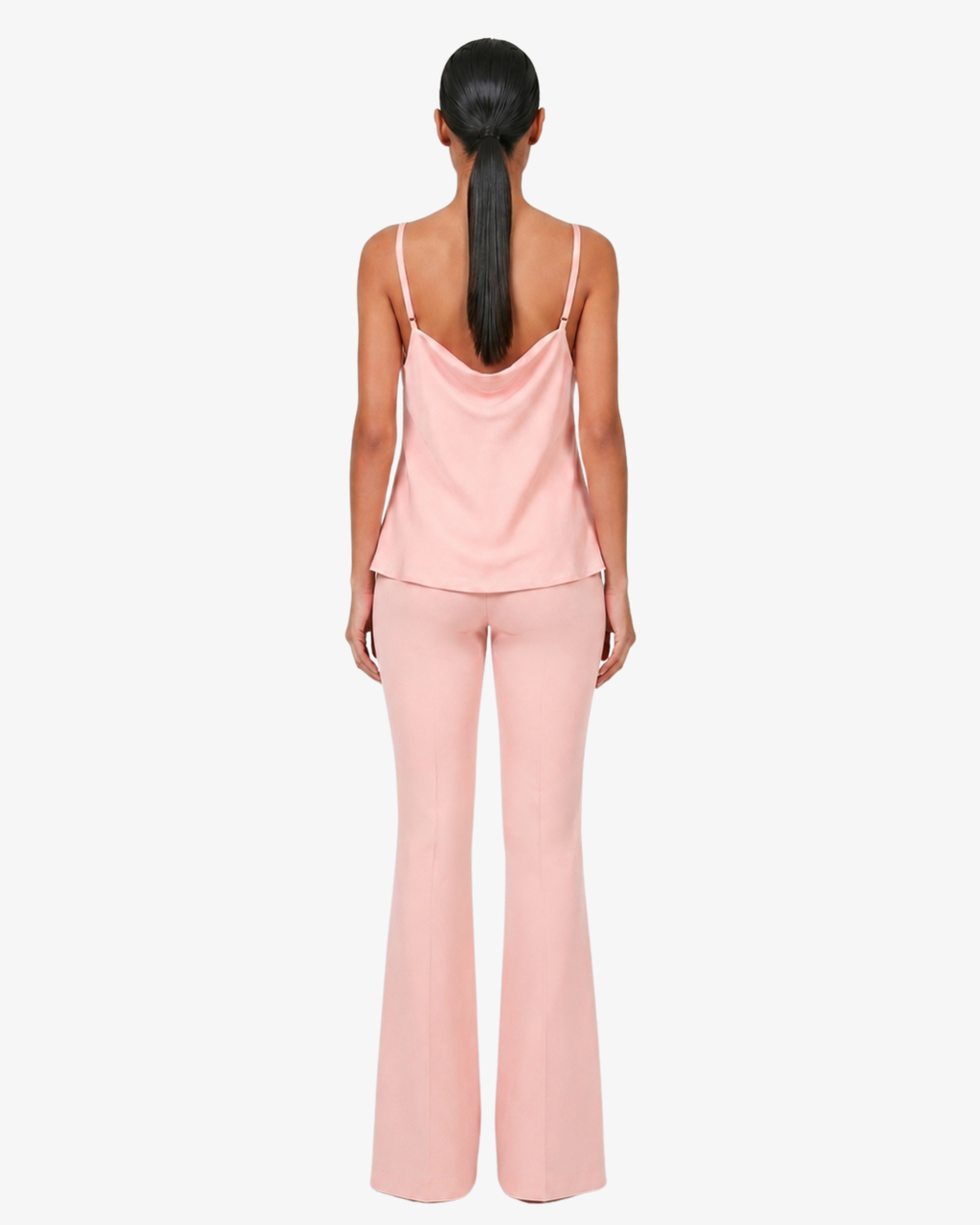 Top in georgette con spalline sottili