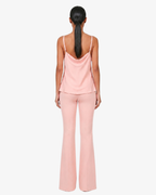 Top in georgette con spalline sottili