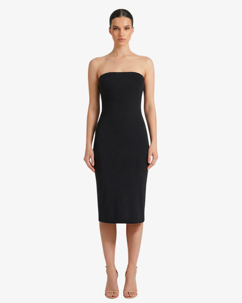 Abito sottoveste a fascia midi in jersey