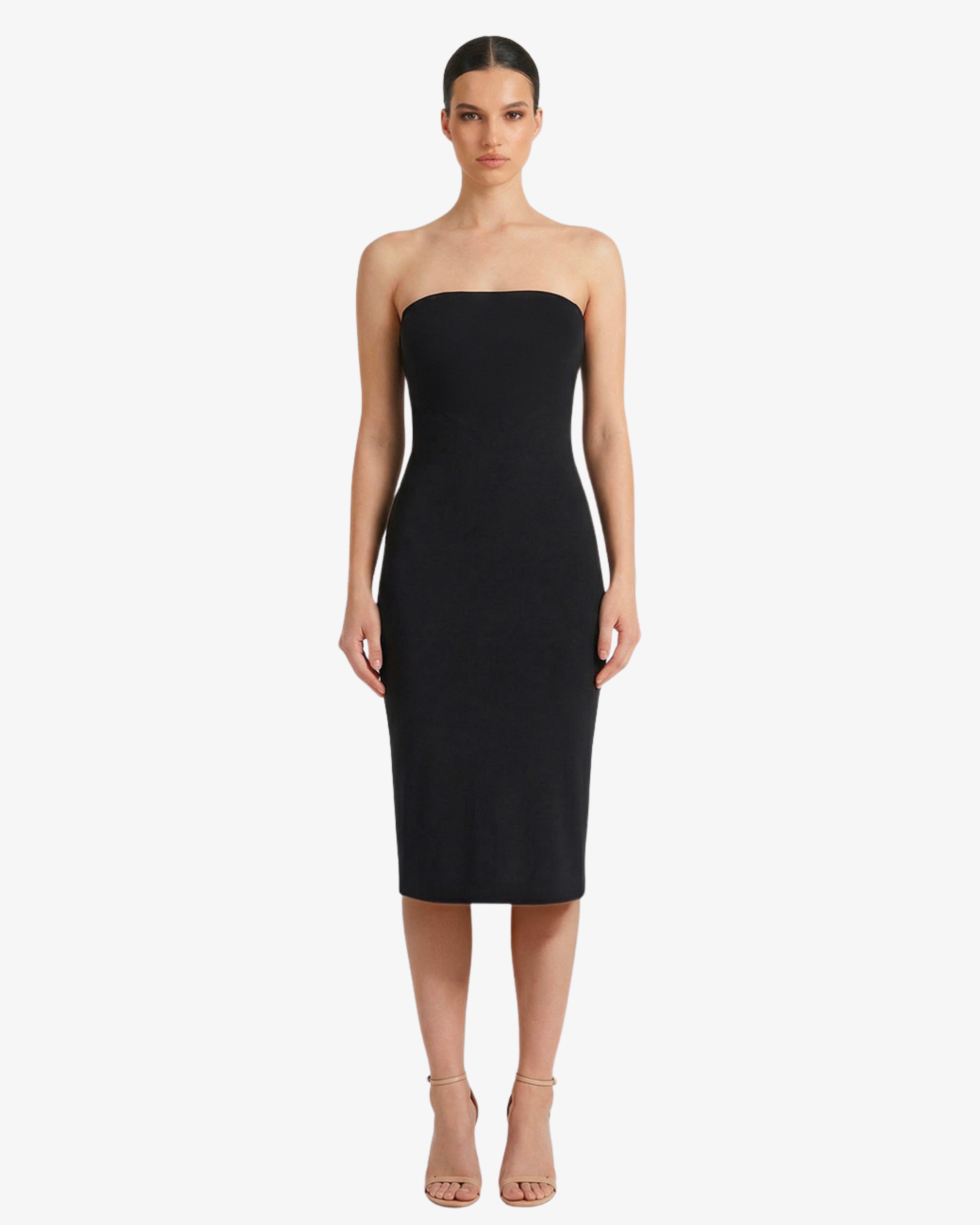 Abito sottoveste a fascia midi in jersey