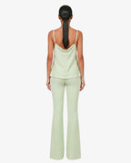 Top in georgette con spalline sottili