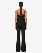 Top in georgette con spalline sottili