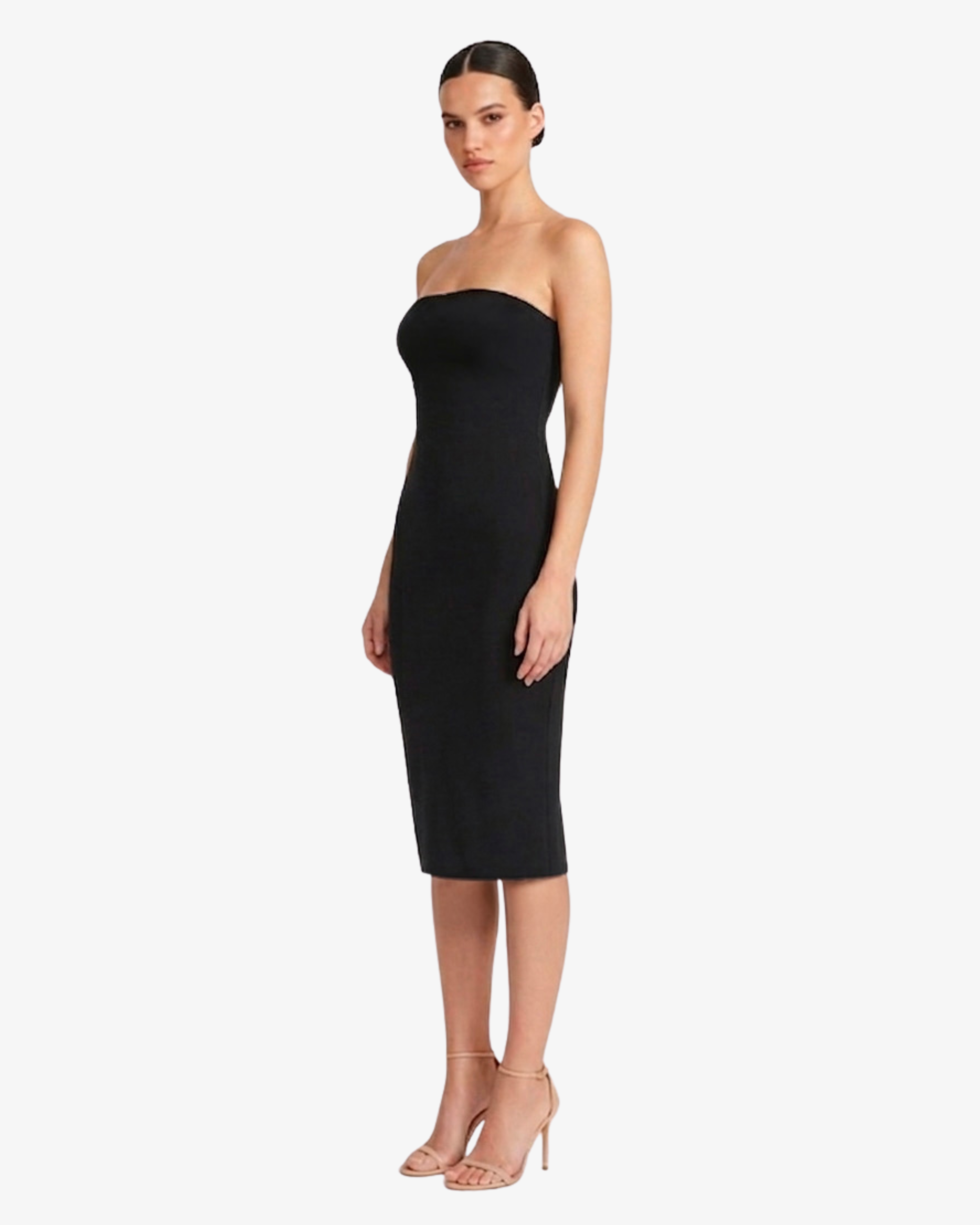 Abito sottoveste a fascia midi in jersey