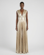 Tuta elegante ampia in jersey metallizzato