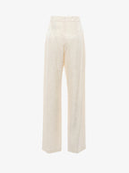 Pantaloni gamba dritta in tessuto jacquard
