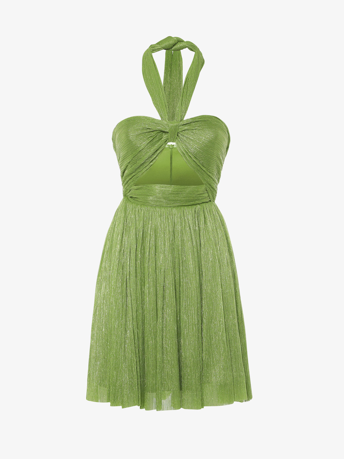 Mini abito ampio chiffon lurex