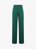 Straight leg trousers in jacquard fabric