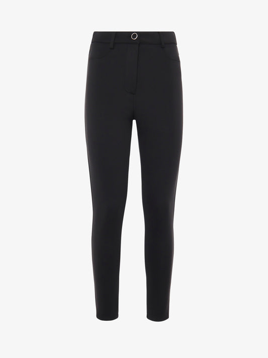 Pantaloni slim alla caviglia in neoprene