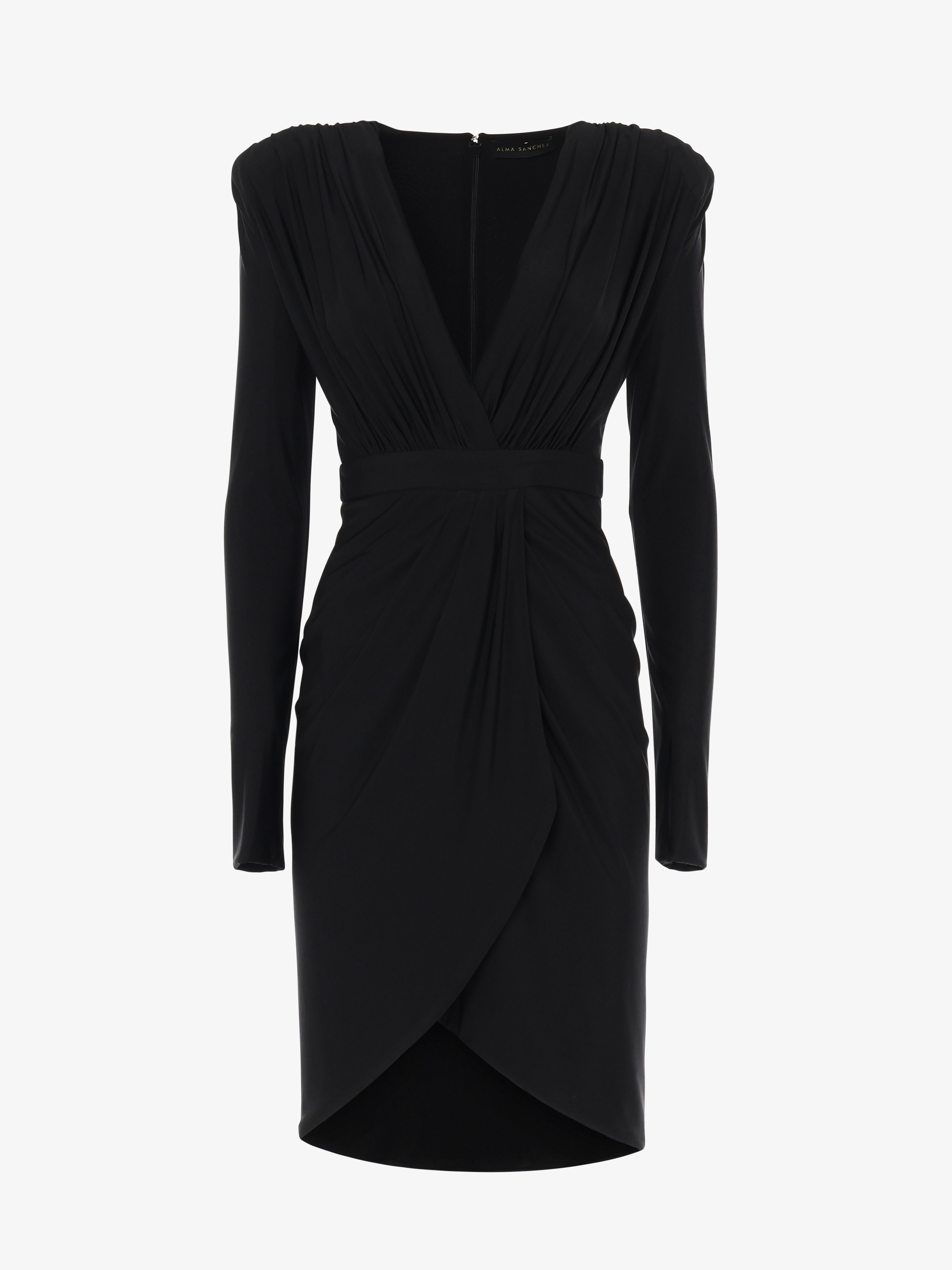 Mini abito scollo profondo in jersey