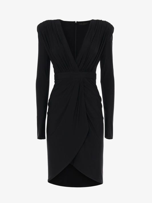 Mini abito scollo profondo in jersey