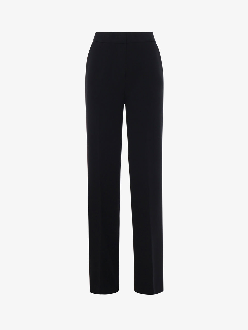 Straight leg trousers in technical fabric