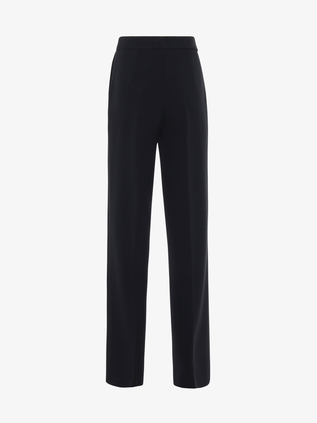 Straight leg trousers in technical fabric