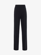 Straight leg trousers in technical fabric