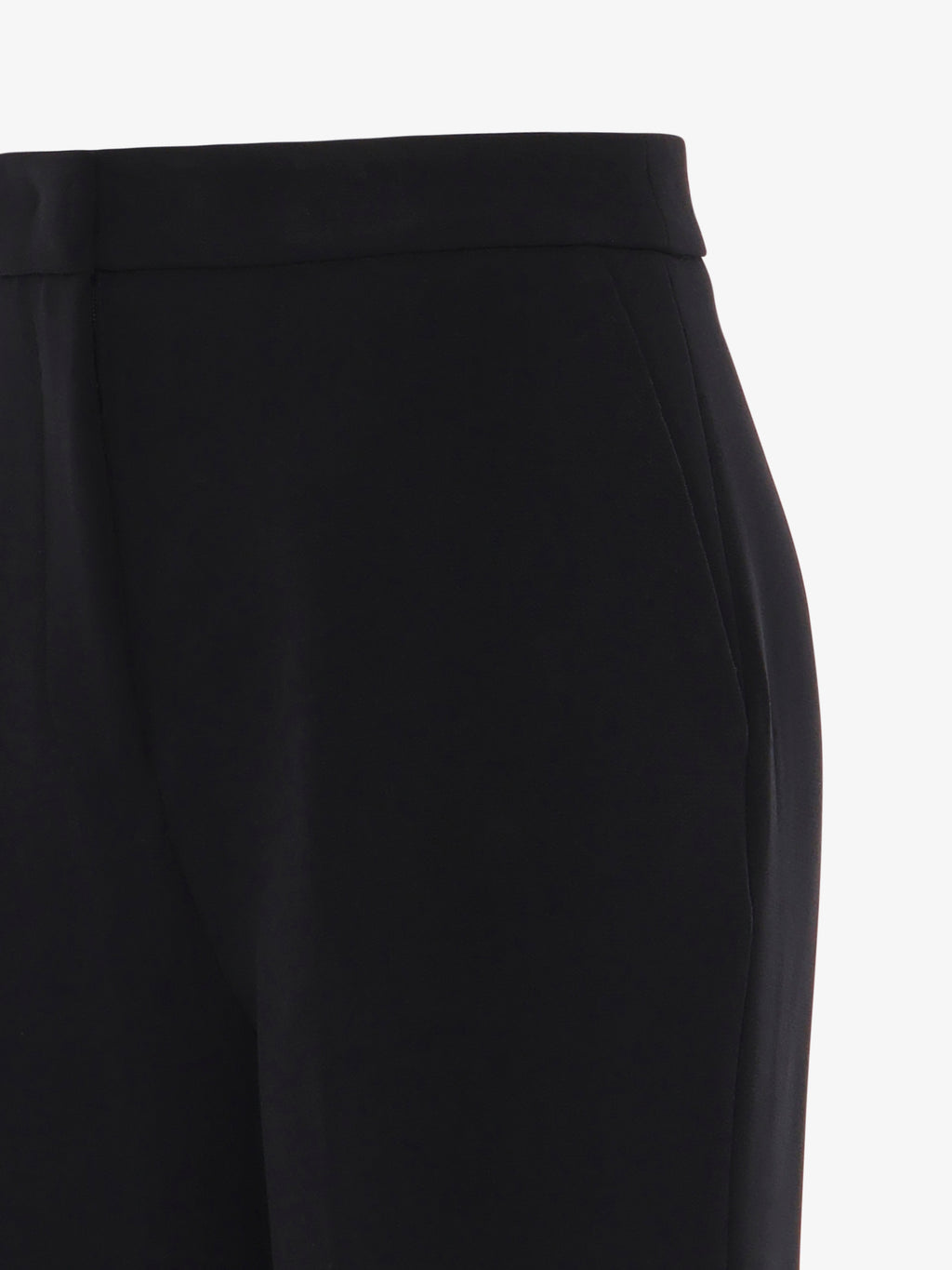 Straight leg trousers in technical fabric