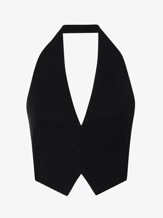 Manolana vest with rhinestone application