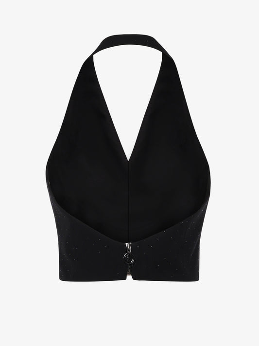 Manolana vest with rhinestone application