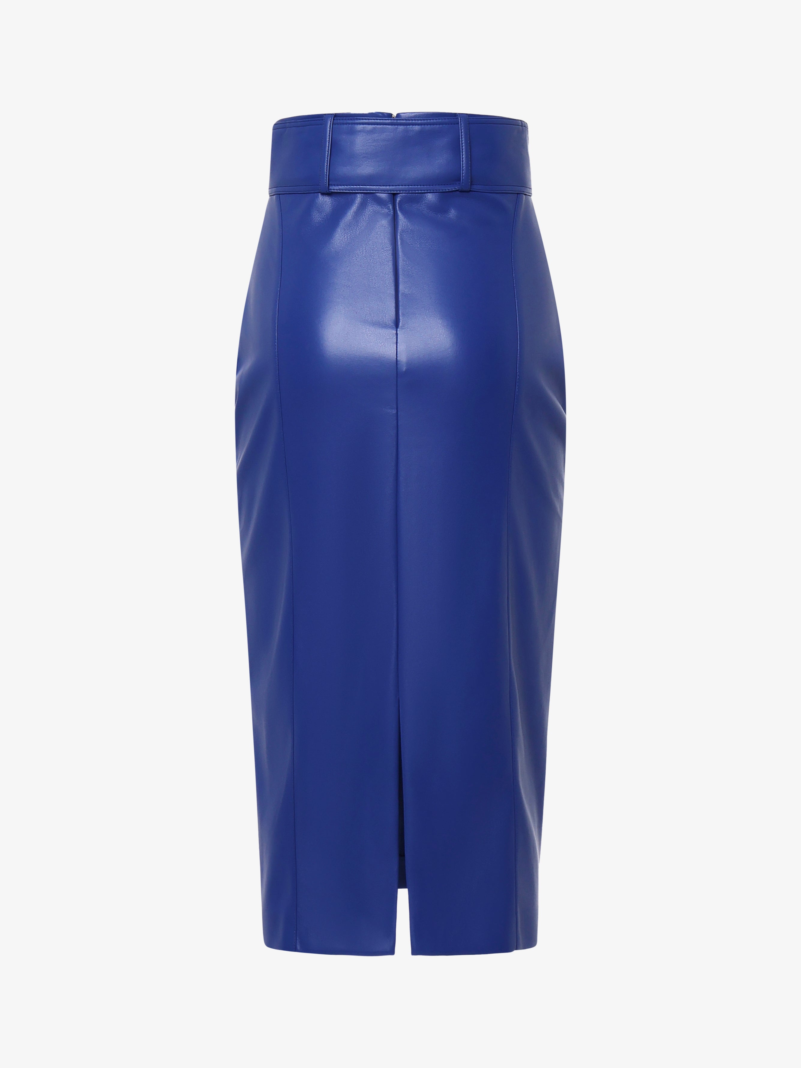 Gonna comoda e alla moda da donna in ecopelle a vita alta Gonna comoda e alla moda da donna in ecopelle a vita alta
