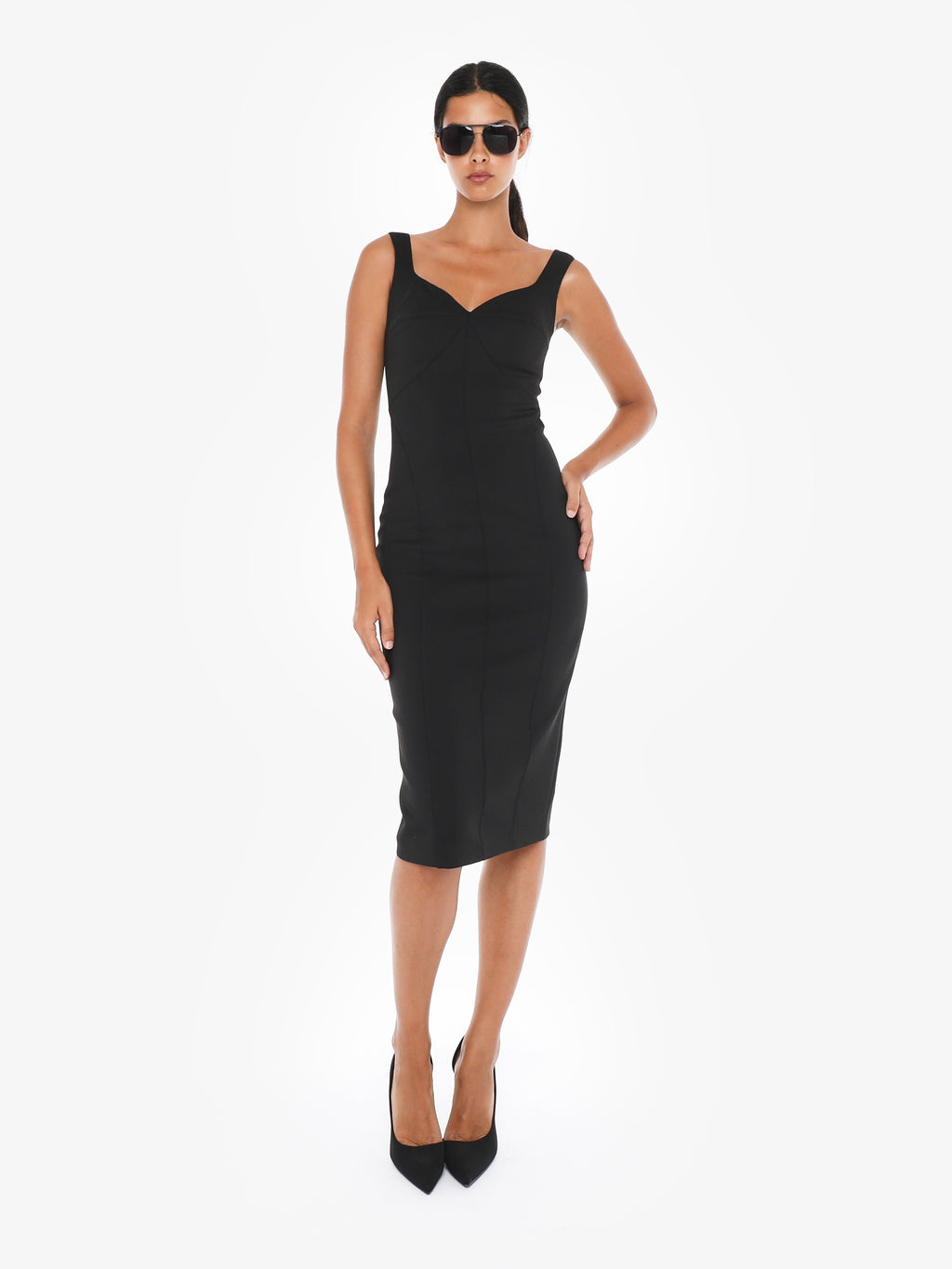 Neoprene mini tube dress